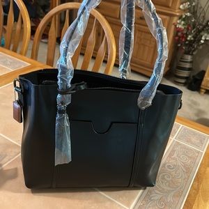 NWT Vegan Leather Shoulder Bag